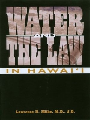 cover image of Water and the Law in Hawaii